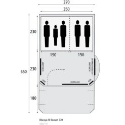 Cabanon Biscaya 370 All Season Tunneltent 8 Cabanon Biscaya 370 All Season Tunneltent -Kampeerartikelen Winkel 125576 000 07