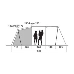 Outwell Yosemite Lake 4TC Tunneltent -Kampeerartikelen Winkel 125586 000 17